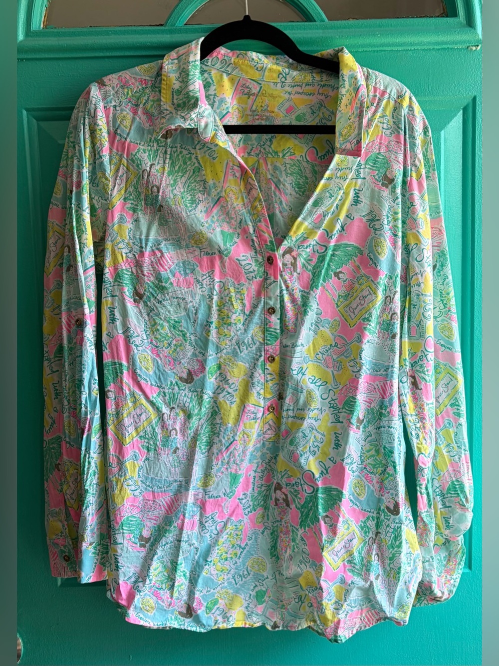 EUC Lilly Pulitzer Captiva tunic - In the Beginning - Large